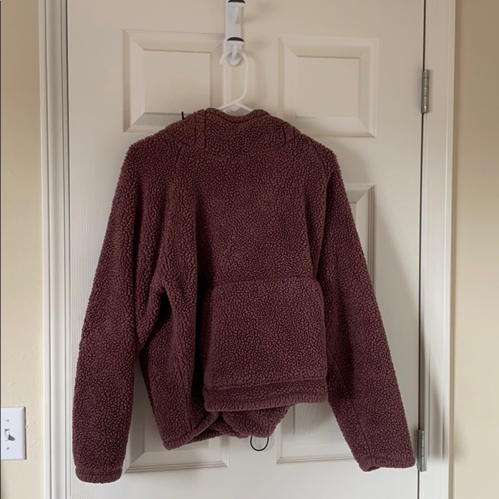Cropped Sherpa Hoodie
